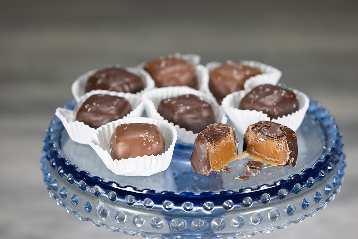 Chocolate Covered Sea Salt Caramels