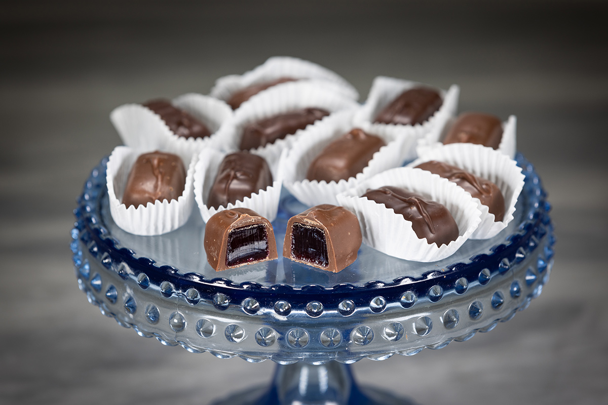 Sugar Free Chocolate Covered Raspberry Jellies
